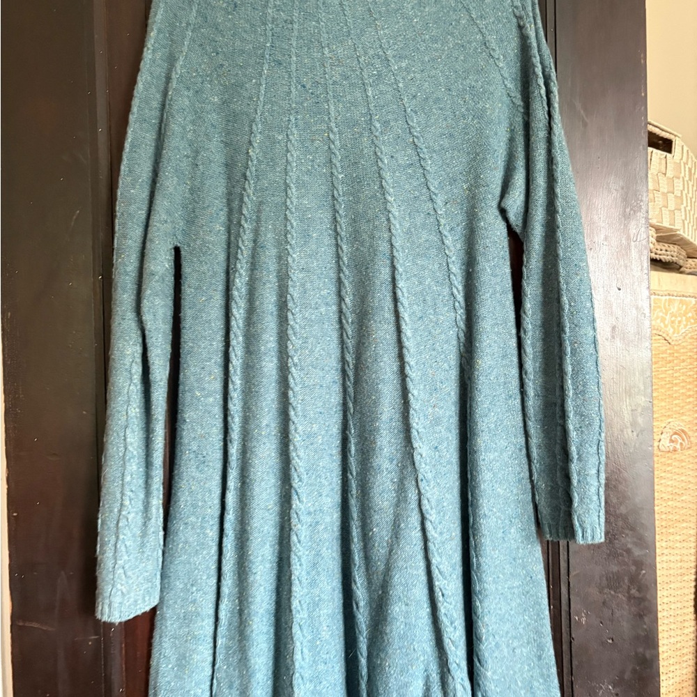 Sundance Green Ribbed Long Sleeve Sweater Dress - Picture 5 of 6